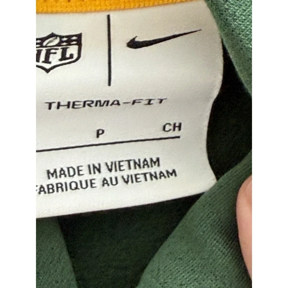 Nike Green Bay Packers Therma Fit Hoodie Mens Small NFL On‎ Field